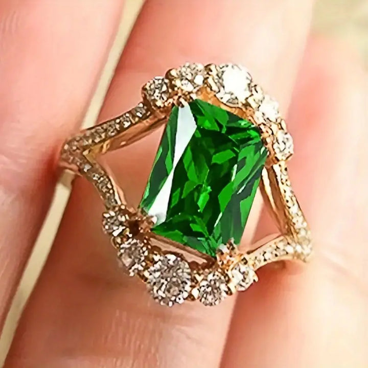 Eloria™ - Anello con Pietra di Smeraldo