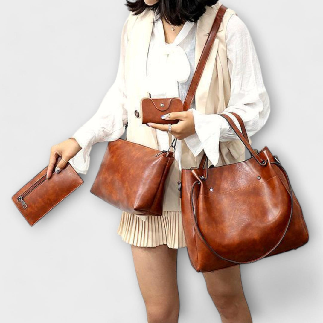 Mira - 4-Piece Vintage Bag Set