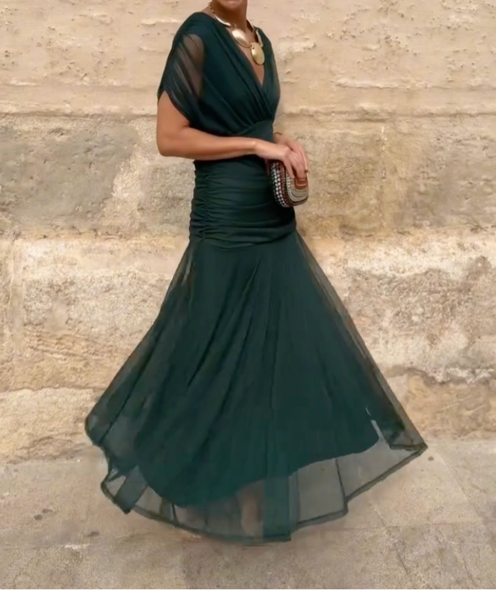 Calixta™ - V-Neck Maxi Dress