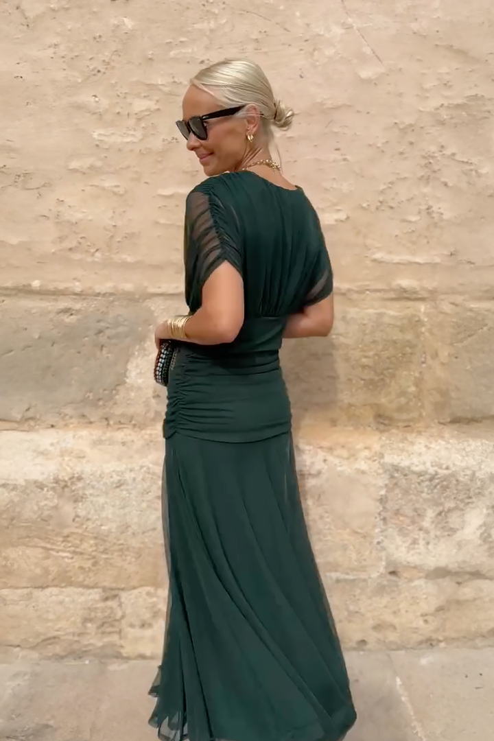 Louise™ - Elegant Maxi Dress with V-Neck