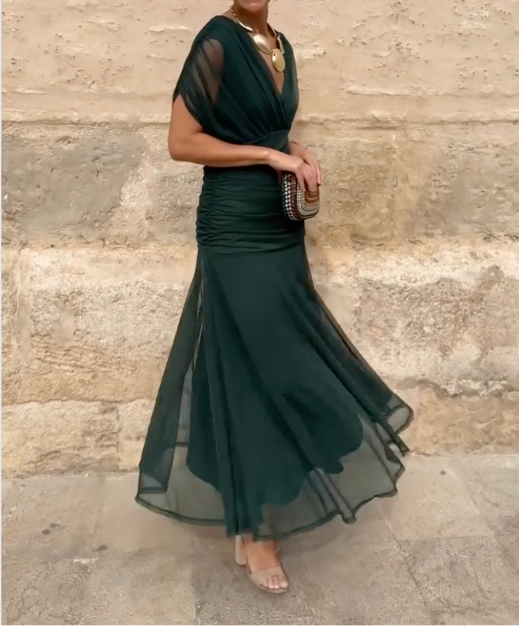 Calixta™ - V-Neck Maxi Dress