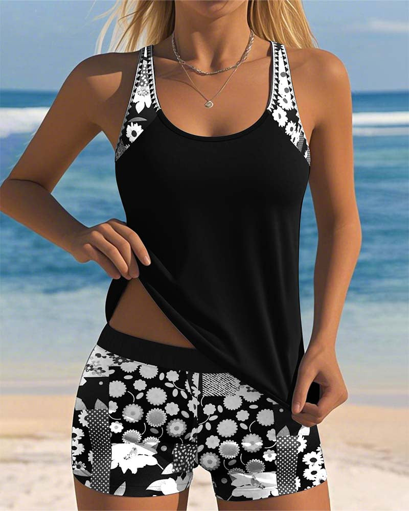 Brigitte™ - Tankini and Shorts Set