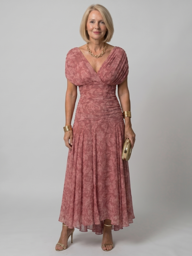 Sobria™ - Off-Shoulder Flowing Midi Dress