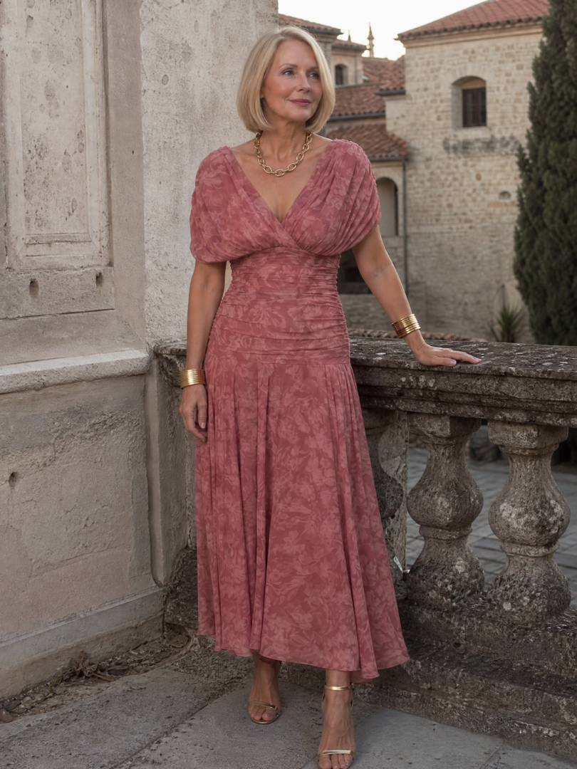 Sobria™ - Off-Shoulder Flowing Midi Dress
