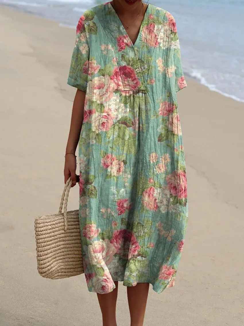 Corbelle™ - Summer Floral Maxi Dress