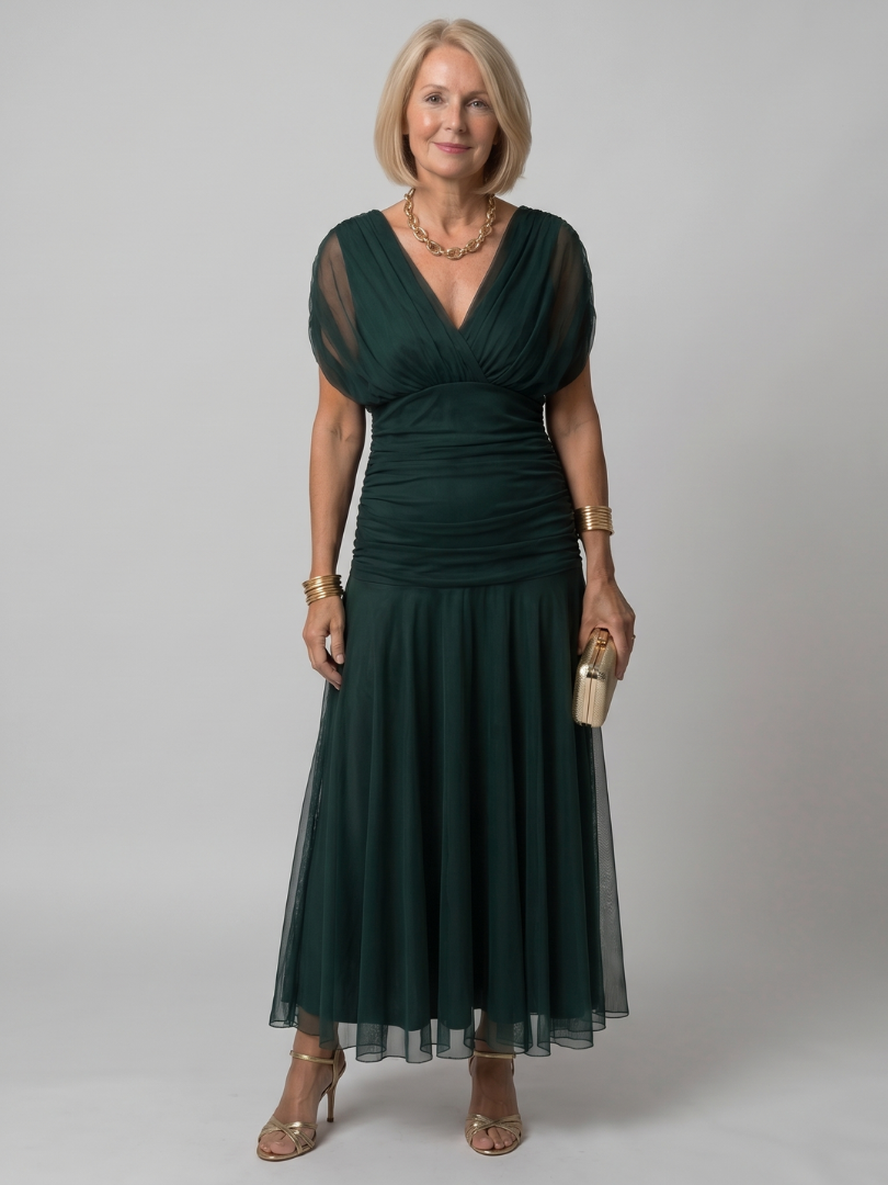Sobria™ - Off-Shoulder Flowing Midi Dress
