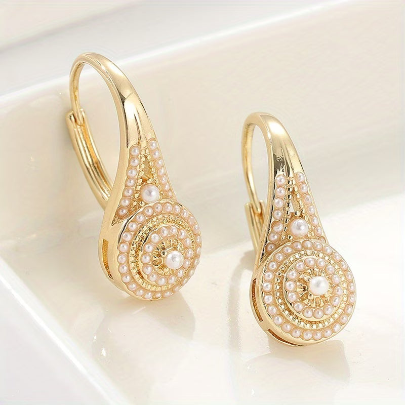 Elegant Earrings with Pearls