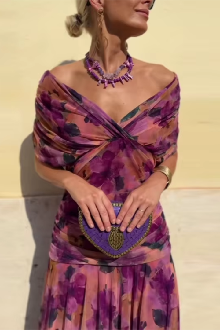 Calixta™ - V-Neck Maxi Dress
