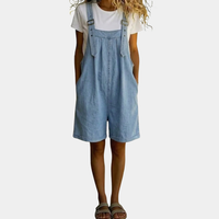 Martina™ - Casual Denim Short Overalls