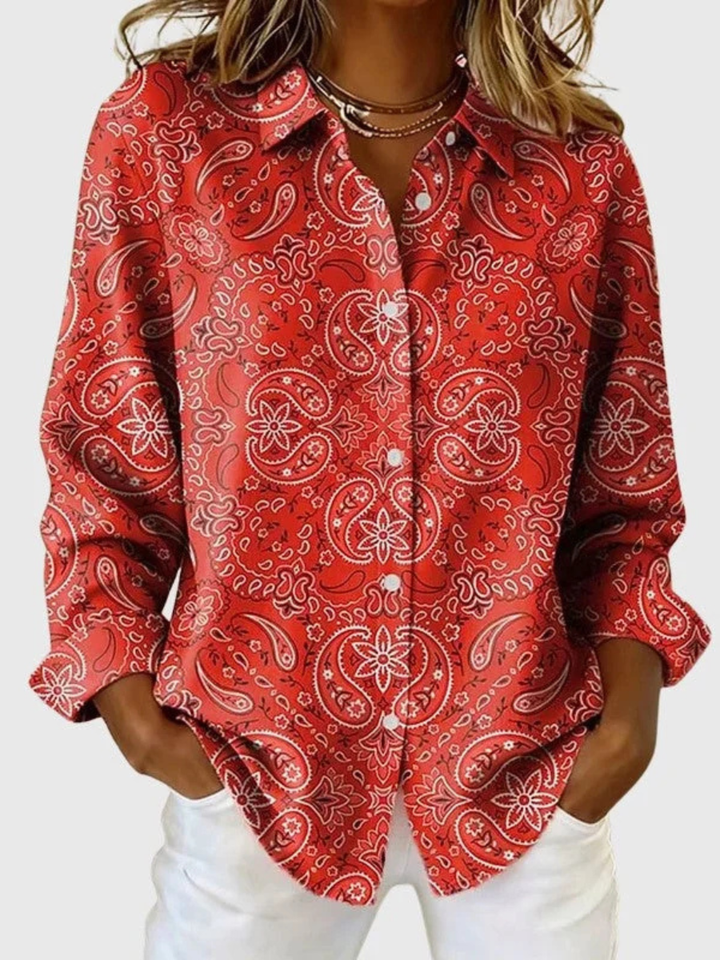 Elena™ - Sophisticated Paisley Top