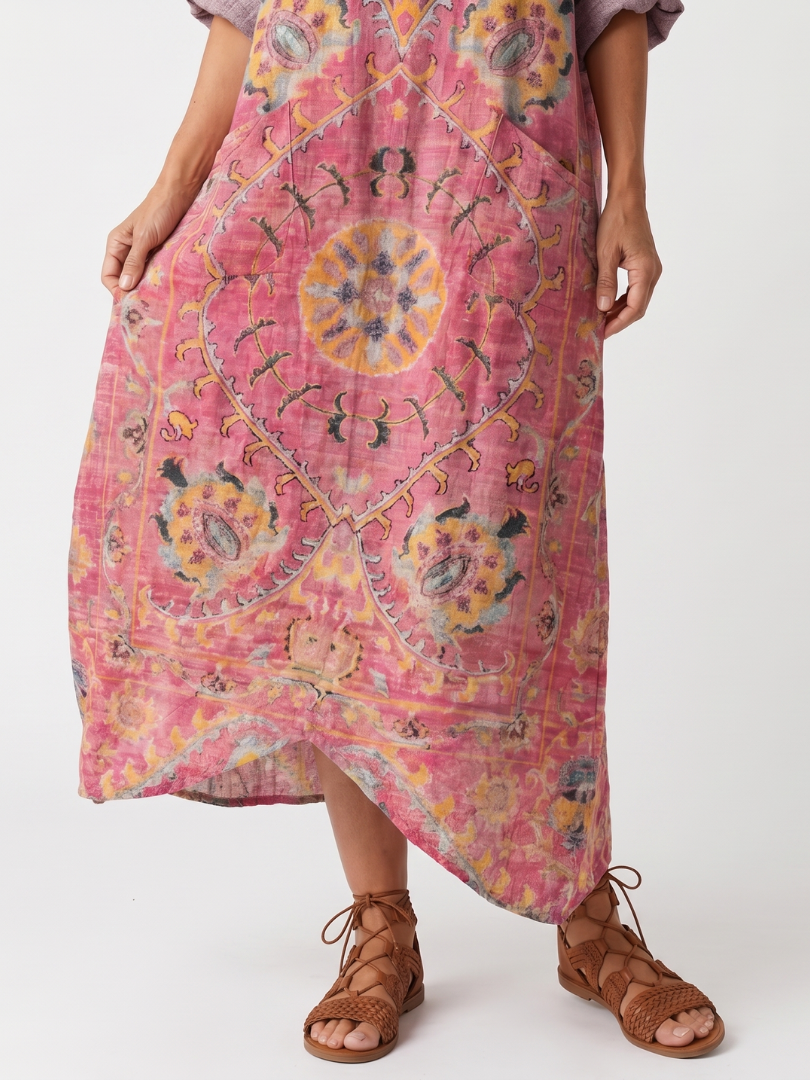 Aurelia™ - Abstract Print Midi Dress