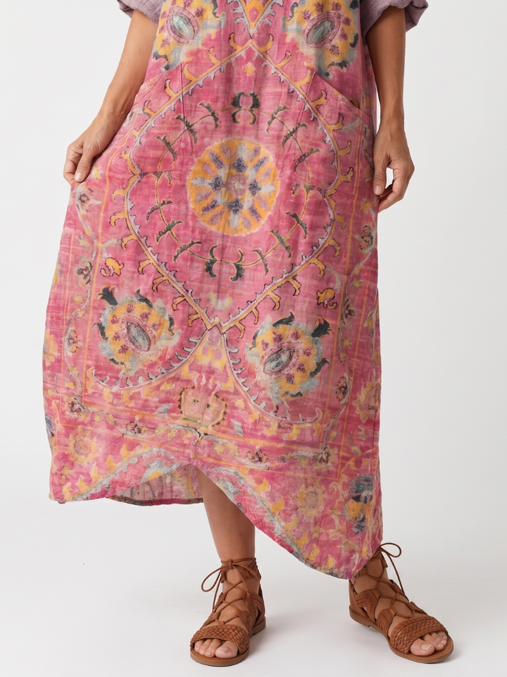 Aurelia™ - Abstract Print Midi Dress