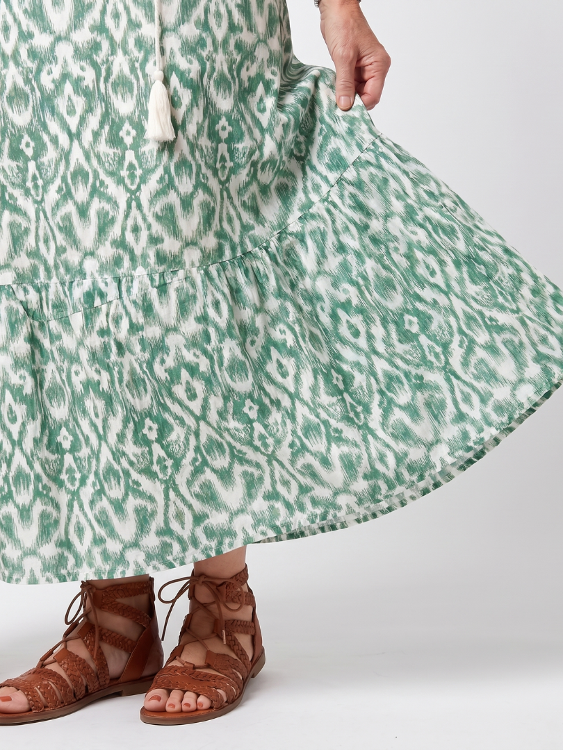 Verena™ - Green Grace Midi Dress