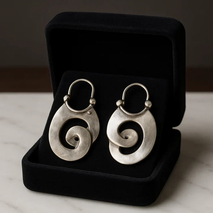 Handcrafted Spiral Dance Earrings