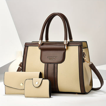 Elise™ | Elegant 3-Piece Leather Bag Set