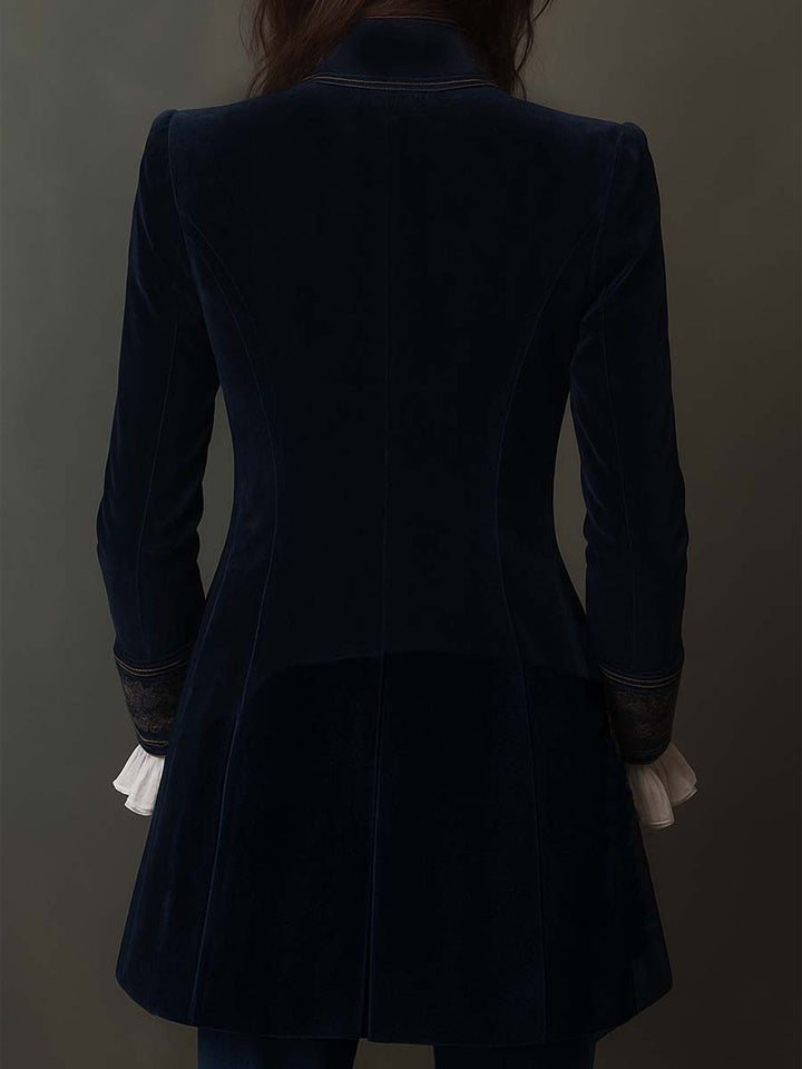 Anastasia | Embroidered Longline Jacket