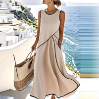 Bellmonde™ - Sleeveless Colorblock Maxi Dress