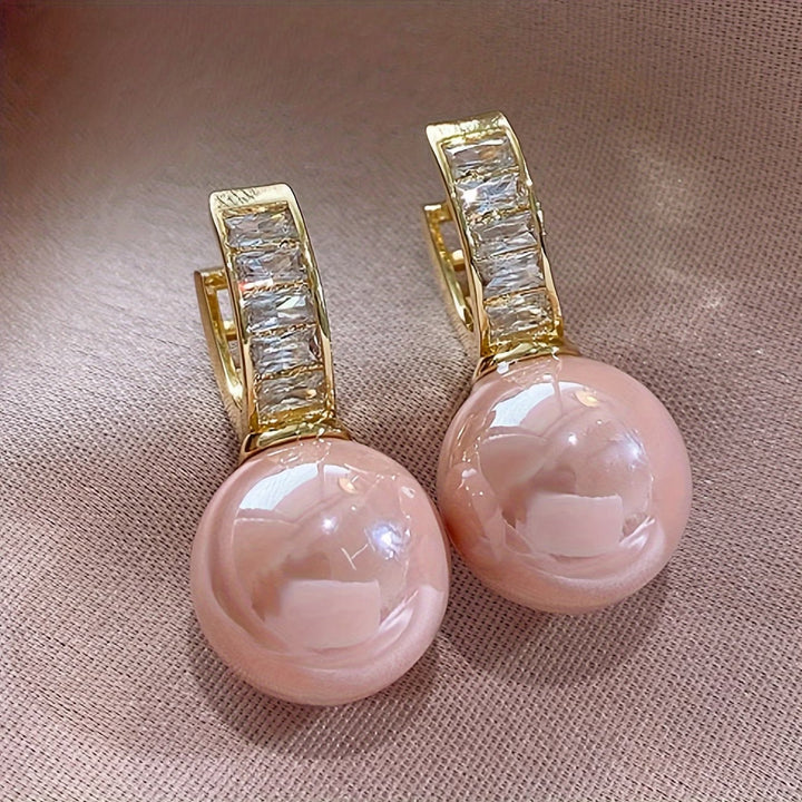 Pink Pearl Earrings