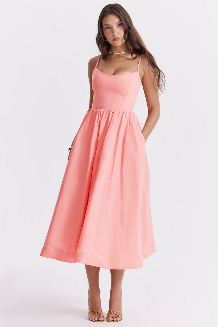 Lisette™ - Summer Corset Midi Dress