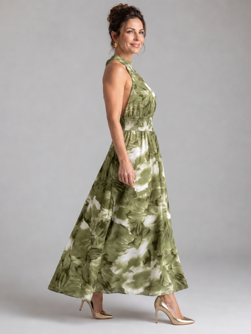 Zariyah™ - Gathered Waist Midi Dress