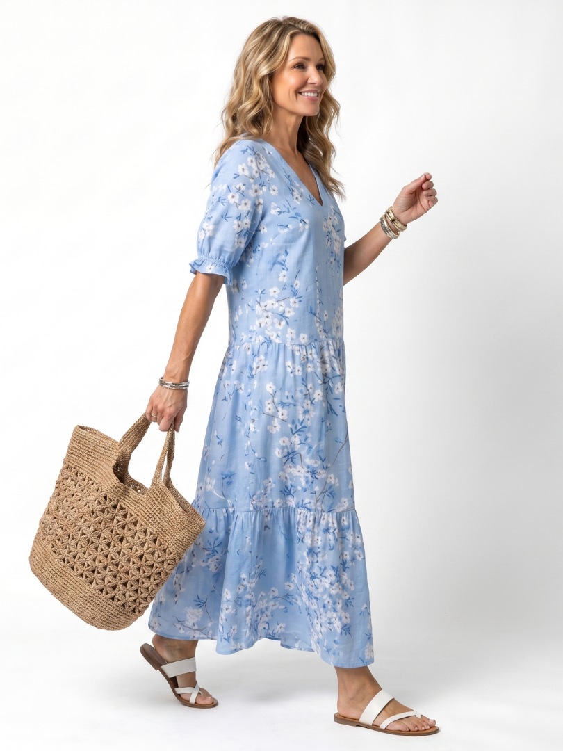 Brienne™ - Floral Midi Dress