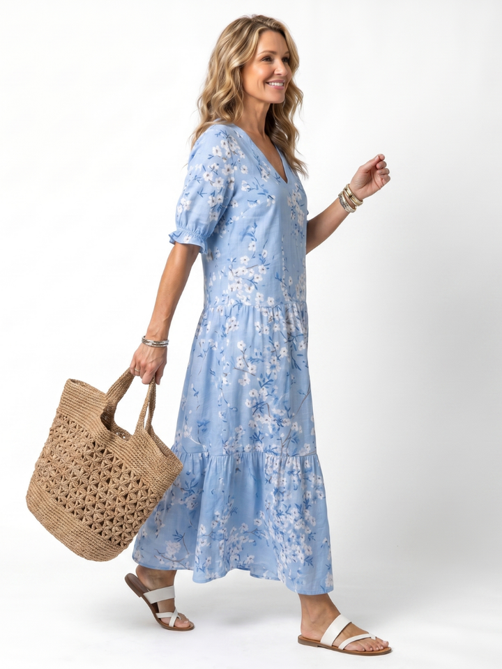 Brienne™ - Floral Midi Dress