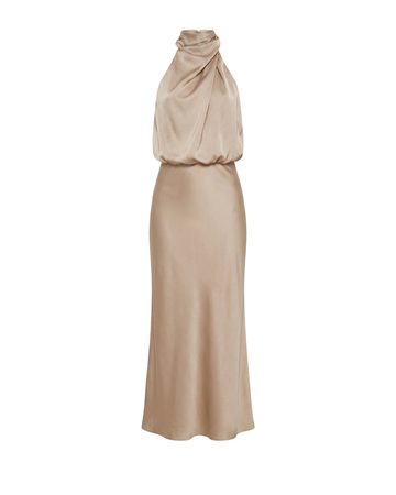 Zelmira™ - Satin Draped Dress