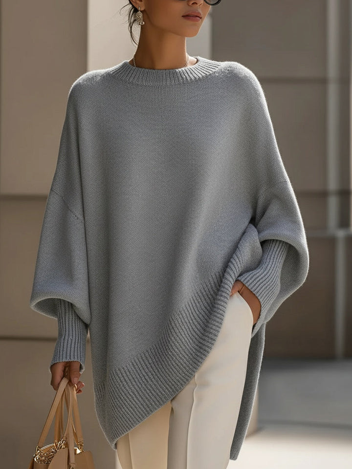 sienna™ - Draped Oversized Wide-Neck Sweater
