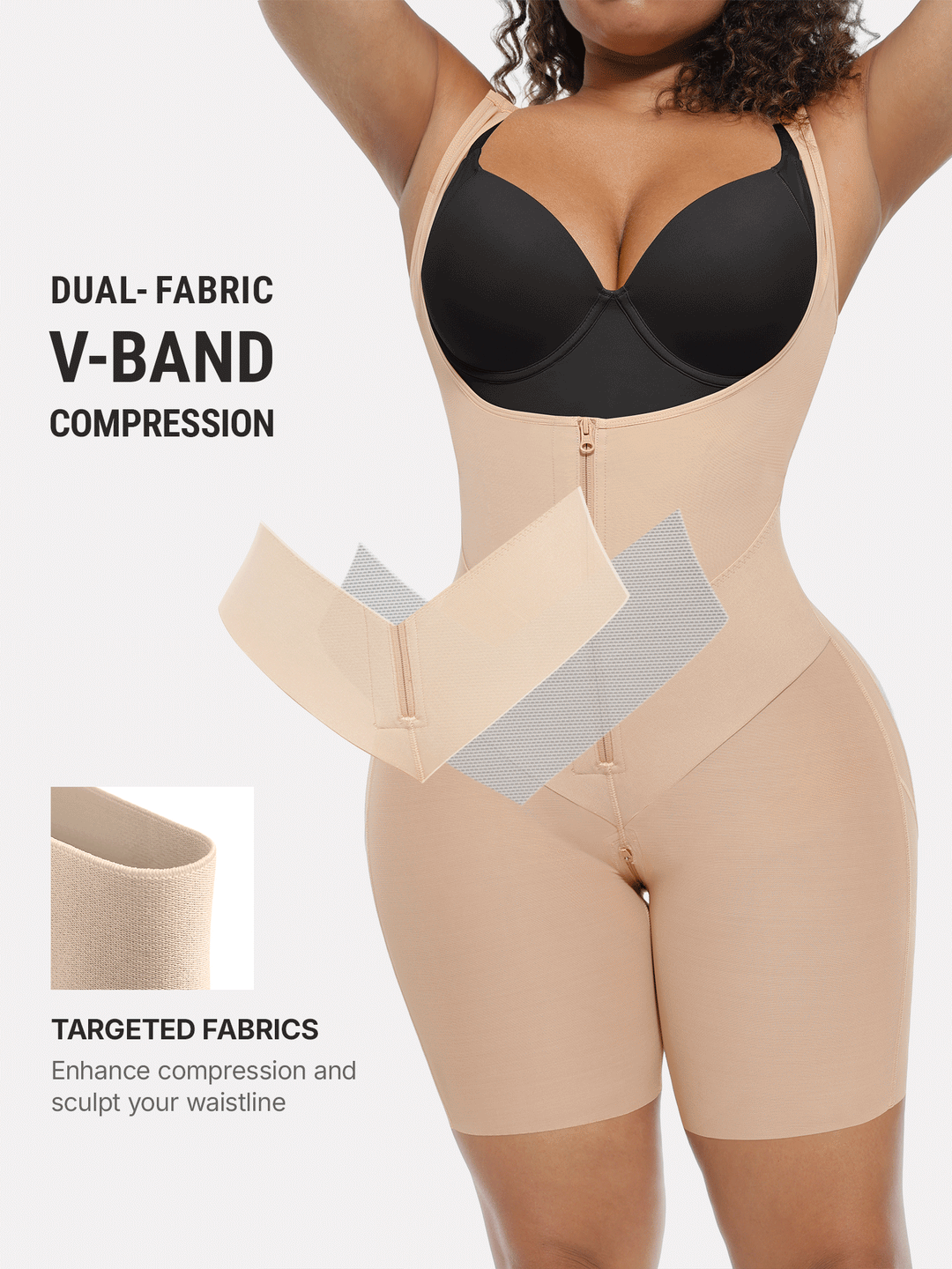 Velora - V-Shaped Tummy Control Butt Lift Bodysuit