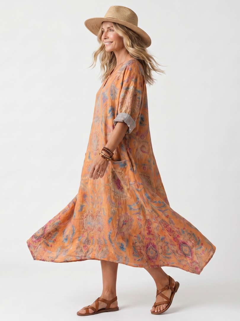 Elara™ - Oversized Midi Dress