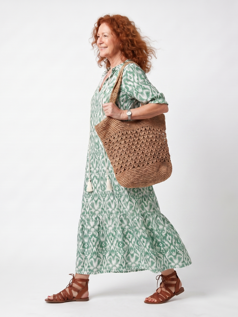Verena™ - Green Grace Midi Dress