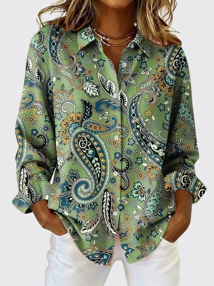 Elena™ - Sophisticated Paisley Top