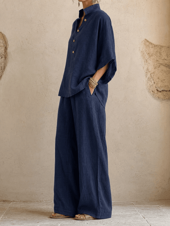 Verona - Batwing Sleeves and Wide-Leg Pants