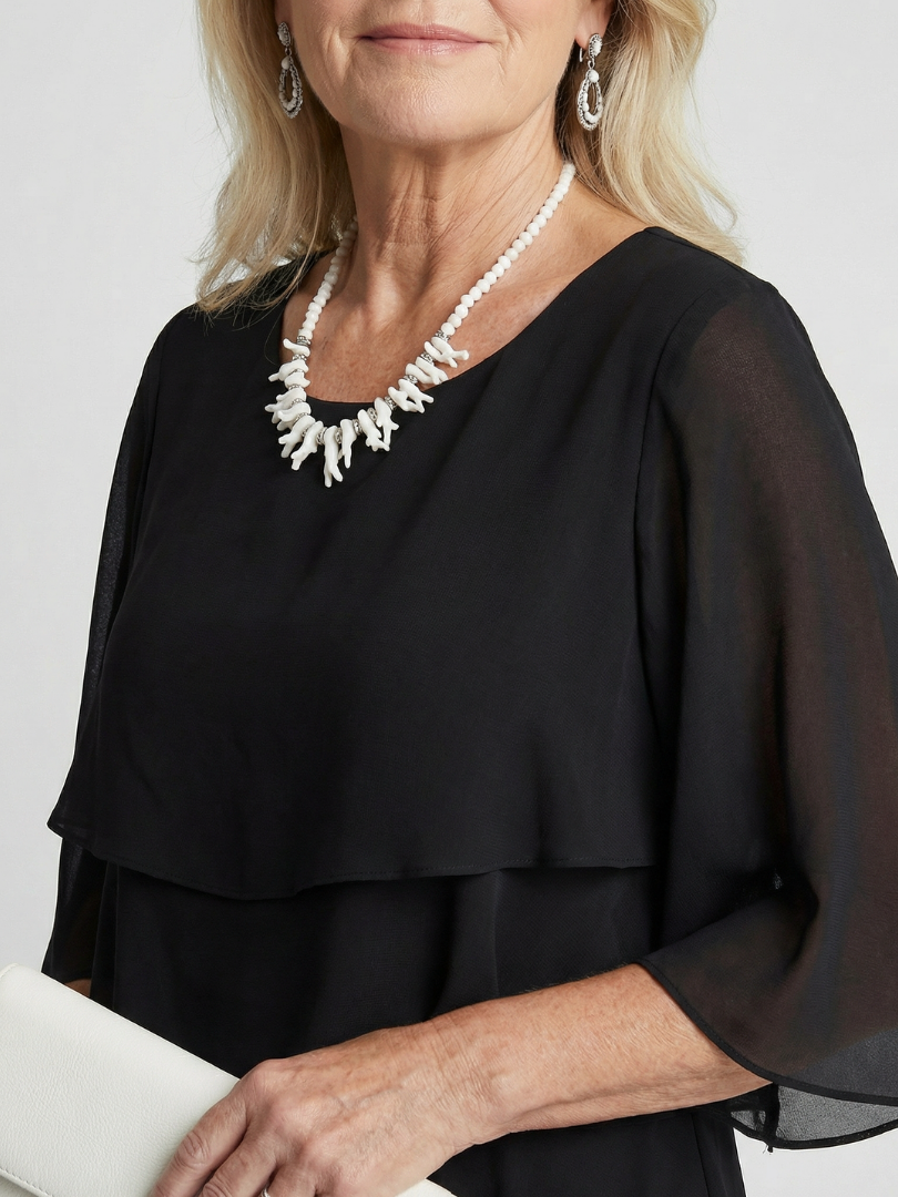 Brent | Midi Dress with Layered Tiers