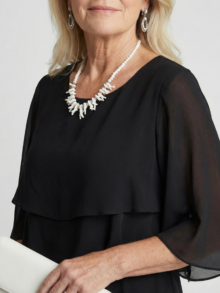 Brent | Midi Dress with Layered Tiers