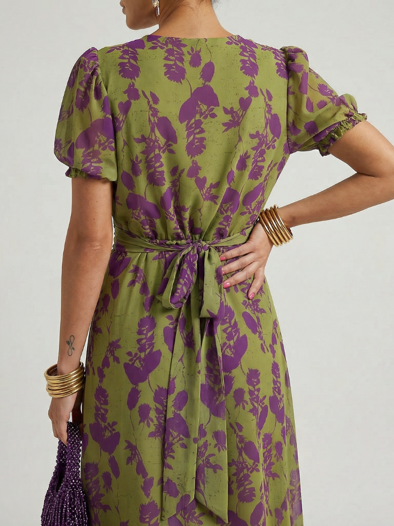 Olandria™ - Floral Midi Dress