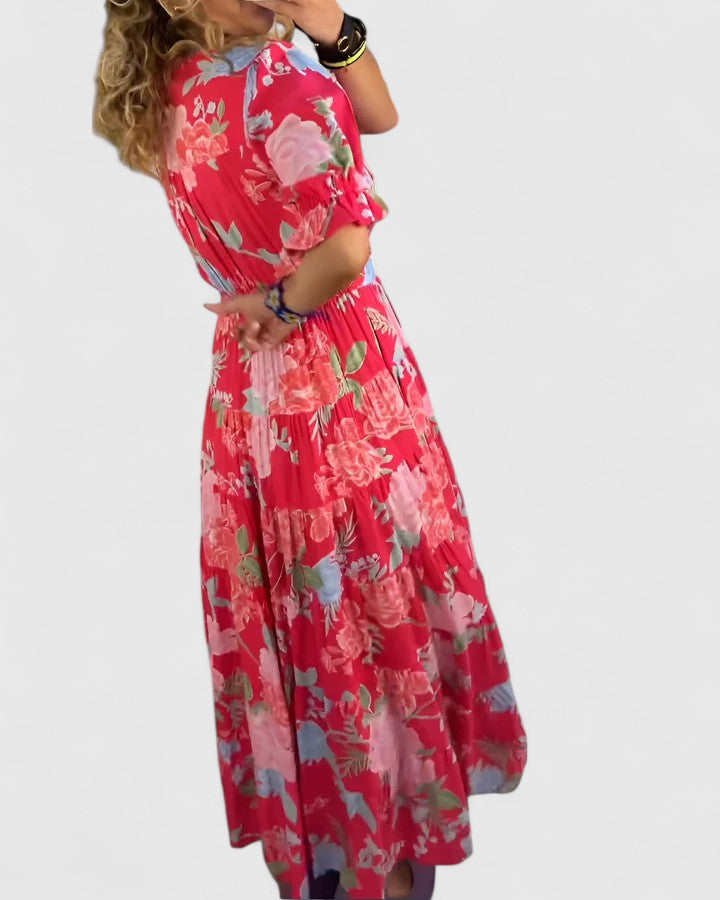 Meadow-Inspired Print Dress