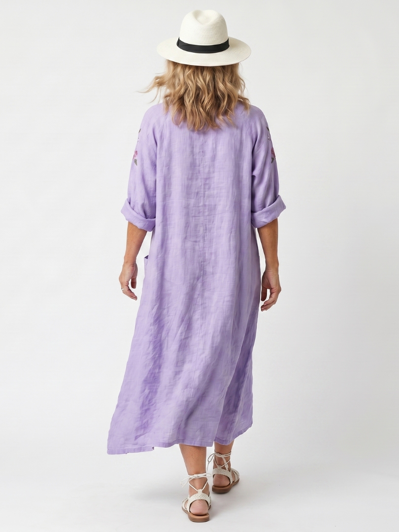 Esmée™ - Oversized Floral  Midi Dress