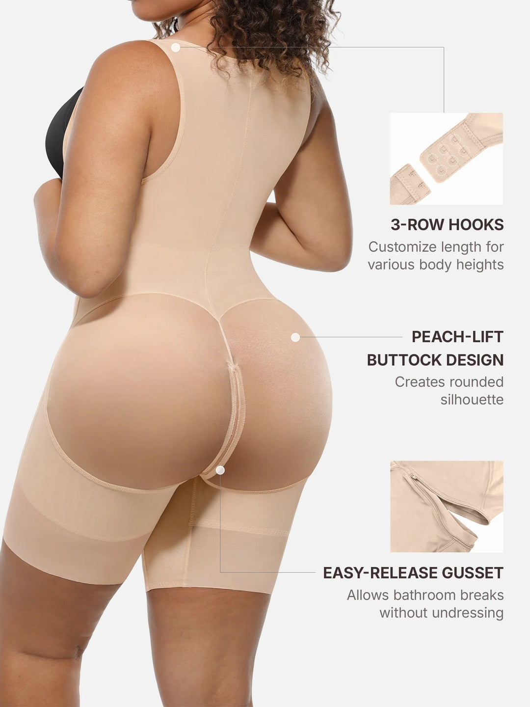 Velora - V-Shaped Tummy Control Butt Lift Bodysuit