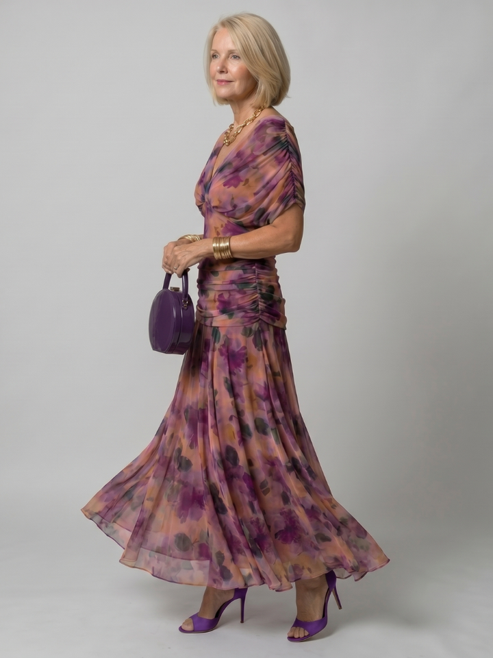 Sobria™ - Off-Shoulder Flowing Midi Dress