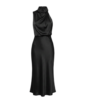 Zelmira™ - Satin Draped Dress