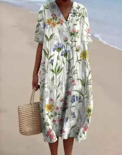 Miranova™ - Floral Garden Print Summer Dress