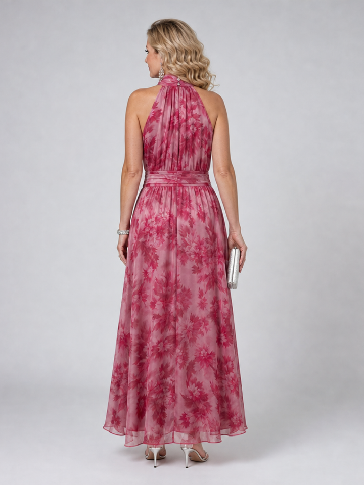 Greta™ - Halter Neck Midi Dress