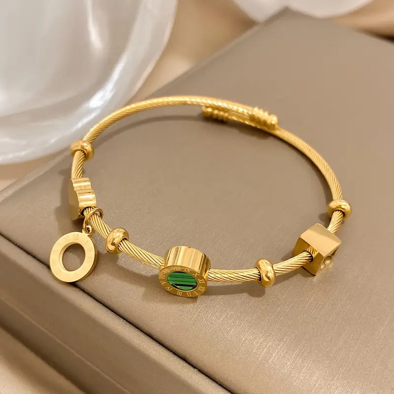 Elore™ - Bracciale con Pietra di Smeraldo