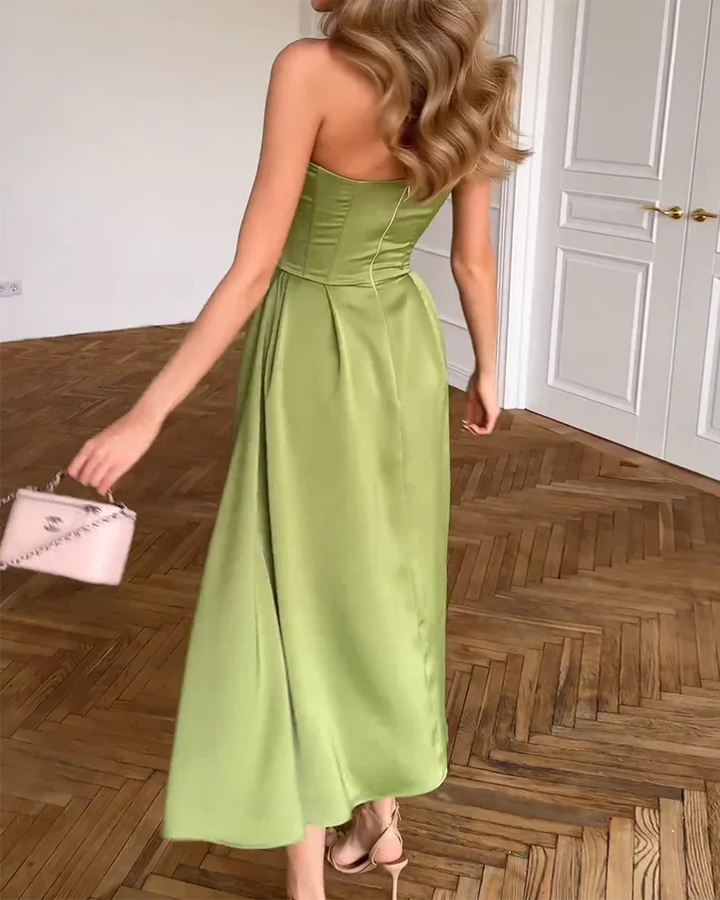 Anita™ - Strapless Elegant Midi Dress