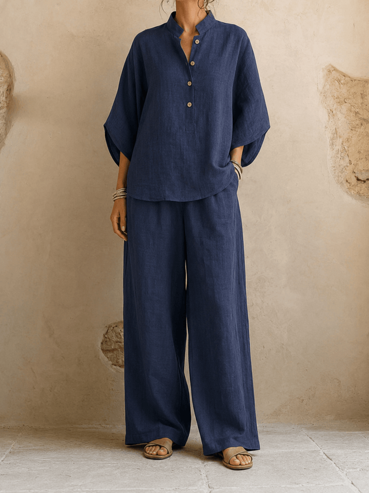 Verona - Batwing Sleeves and Wide-Leg Pants
