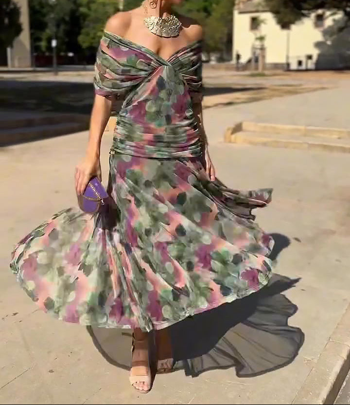 Calixta™ - V-Neck Maxi Dress