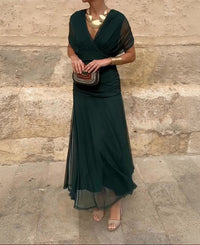 Calixta™ - V-Neck Maxi Dress