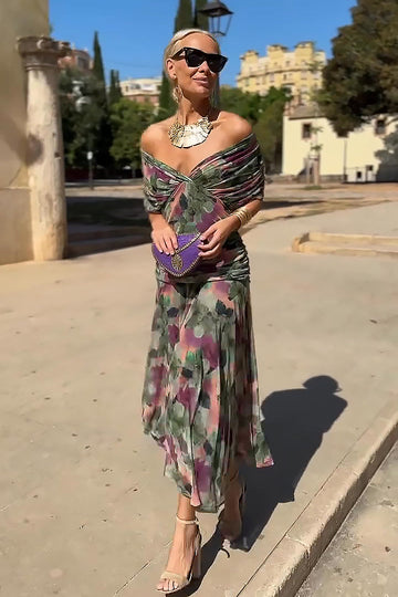 Louise™ - Elegant Maxi Dress with V-Neck