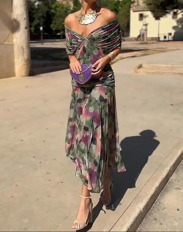 Calixta™ - V-Neck Maxi Dress